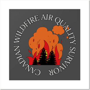 Canadian Wildfire Air Quality Survivor Posters and Art